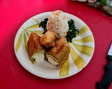 Foto del paso 9 de la receta: Calabaza capeada, rellena de quesillo y arroz blanco