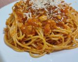 Foto langkah ke 8 dari resep Spaghetti Bolognesse Ayam.