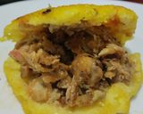 Foto del paso 5 de la receta: Arepa🫓de Pollo🍗hawaiana🥯🍍🥑