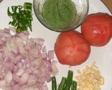 A picture of step 1 of Chicken Machboos.