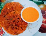 A picture of step 4 of Healthy tasty delicious multigrain flour and besan veggi Chilla.