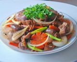 Hình bước làm 6 của món MIẾN xào lòng gà