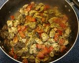 A picture of step 12 of Chicken (or sausage) and Pasta With White Wine Cream Sauce.