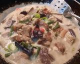 Foto langkah ke 6 dari resep Mangut iwak pee/ ikan pare asap masak santan.
