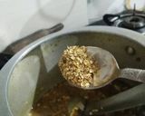 A picture of step 2 of Muli de parathe with batter and dahi.