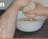 A picture of step 5 of Horchata de Chufa.