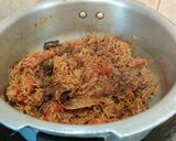 A picture of step 7 of Tomato Rice in Cooker.
