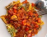 รูปขั้นตอนการทำที่ 7 ของ Veggie Pasta with Mushroom tomato sauce
