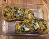 Une image de l'étape 7 de Courge butternut « Halloween » farcies épinards crème et parmesan.