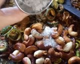 A picture of step 8 of Kaju Karela.