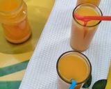 A picture of step 11 of Ginger/mango drink.