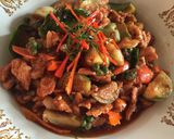 รูปขั้นตอนการทำที่ 4 ของ พริกแกงหมู