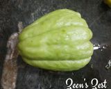 A picture of step 1 of Chayote or Chow Chow Fritters.
