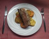 Foto del paso 3 de la receta: Pulpón con boniatos al horno