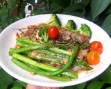 Hình bước làm 3 của món Bò beefsteak sốt kem nấm