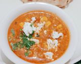 A picture of step 6 of Corn Paneer gravy.