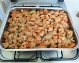 Zöldséges tepsis csirke recept fázis 3 fotója