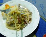 Foto langkah ke 6 dari resep Spaghetti Carbonara With Salad ala Zhep.