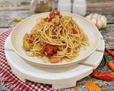 Foto langkah ke 4 dari resep Spaghetti Aglio E Olio Sedap & Gurih.