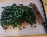 A picture of step 3 of Chicken Florentine Meatballs over Zucchini Noodles.