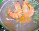 Hình bước làm 1 của món Súp tóc tiên óc heo,thanh cua và tôm
