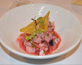 Foto del paso 6 de la receta: Cóctel Daiquiri de fresa y ceviche de pescado con frutos rojos