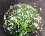 Une image de l'étape 1 de Porridge salé aux épinards /feta/pois chiches.