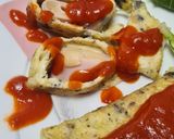 Foto del paso 14 de la receta: 174. Tortilla Rellena de Pavo y Queso con Tomate Frito