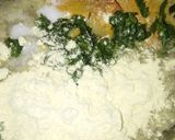 A picture of step 1 of Khoya stuffed delights.