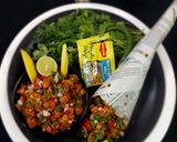 A picture of step 5 of Maggi Masala Chole Chaat.