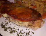 Sonkás-sajtos sült csirkemell recept fázis 3 fotója