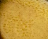 A picture of step 4 of Sabudana jaggery kheer.
