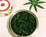 A picture of step 7 of Mustard Okra / Bhindi.