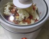 Foto del paso 4 de la receta: Coliflor con tomate,cúrcuma y hierbas provenzales (olla de cocción lenta-slow cooker-CrockPot).