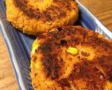 A picture of step 8 of Beet and Bean Veggie Burgers.