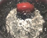A picture of step 1 of Gazpacho (Cold Tomato Soup).