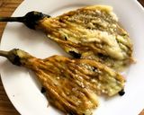 A picture of step 2 of Tortang Talong.