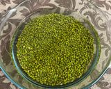 A picture of step 1 of Stuffed Whole Moong Dal Dosa.