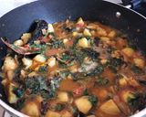 A picture of step 10 of Amarnath Leaves with Potato Curry.
