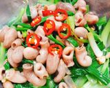 Hình bước làm 1 của món Bao tử cá xào cải thìa