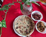 A picture of step 3 of Methi aloo paratha.