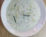 Kapros-tejes zöldbableves (habart) recept fázis 5 fotója