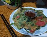 Foto langkah ke 6 dari resep Pajeon Pancake Bawang Daun Korea.