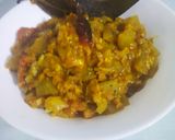 A picture of step 5 of Masoordal Lauki Ki Sabji.