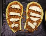 Une image de l'étape 5 de Aubergines farcies aux légumes et fromage de chèvre.