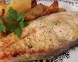 Foto del paso 4 de la receta: Salmón al horno con patatas