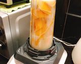 Hình bước làm 1 của món Sinh tố xoài