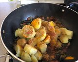A picture of step 9 of Amarnath Leaves with Potato Curry.