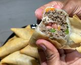 A picture of step 8 of Crunchy Simple Beef Samosas/ Sambusa Recipe.