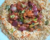 A picture of step 12 of Chines rice mutton 65 restaurant recpie.